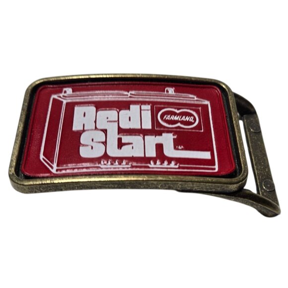 Redi Start Farmland Belt Buckle RediStart Advertising Promo Collectible Western - Picture 11 of 14